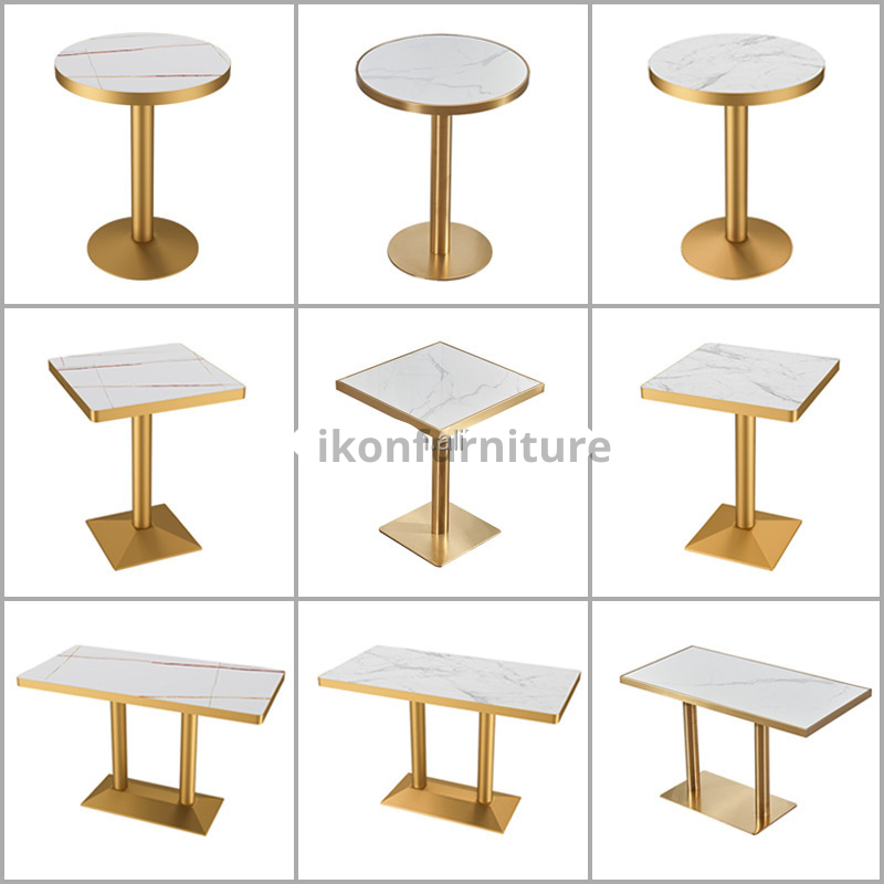 Elegant Marble-Top Dining & Coffee Tables Collection